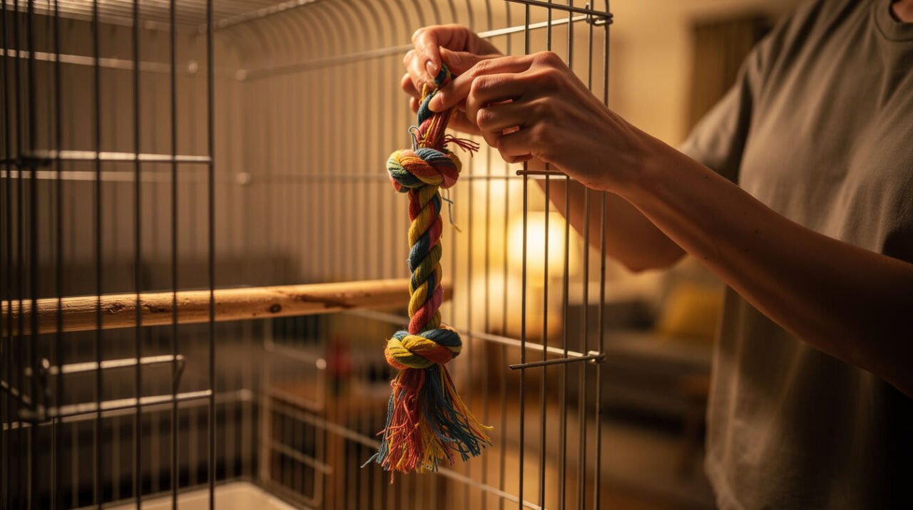 parrot toys guide safety checklist for rope fraying and entrapment risks