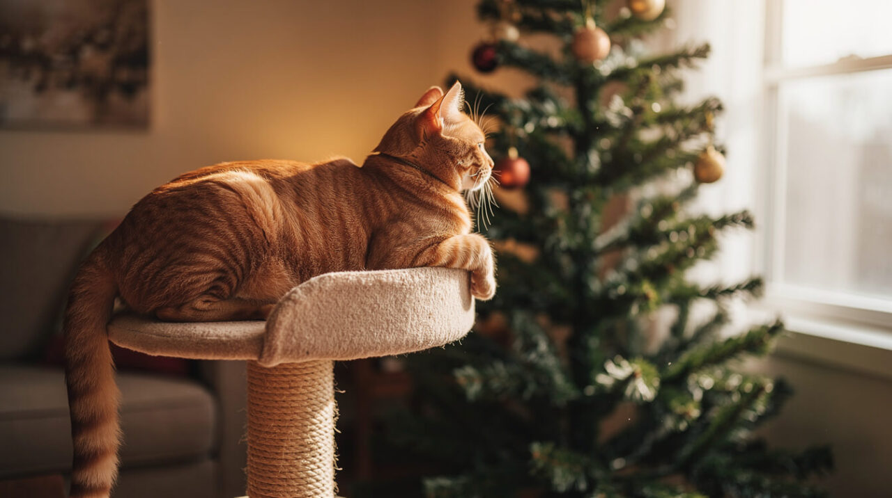 christmas tree safe for cats