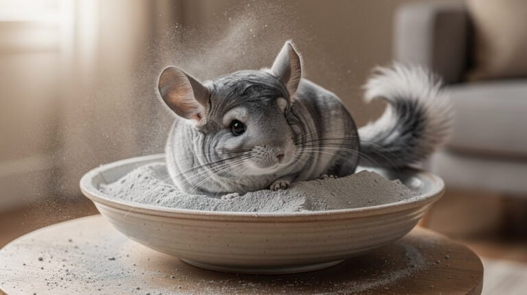 Chinchilla Dust Bath: How Often, How Long, and When to Throw the Dust Out