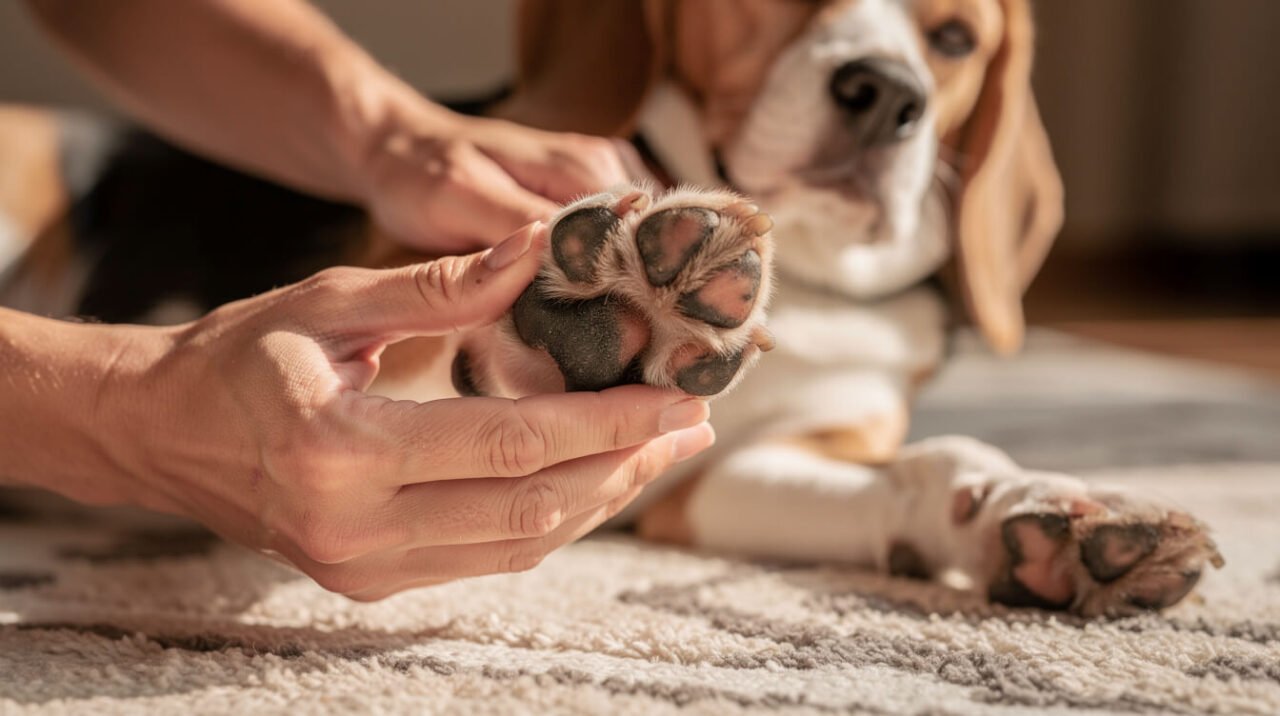 why does my dog keep licking his paws