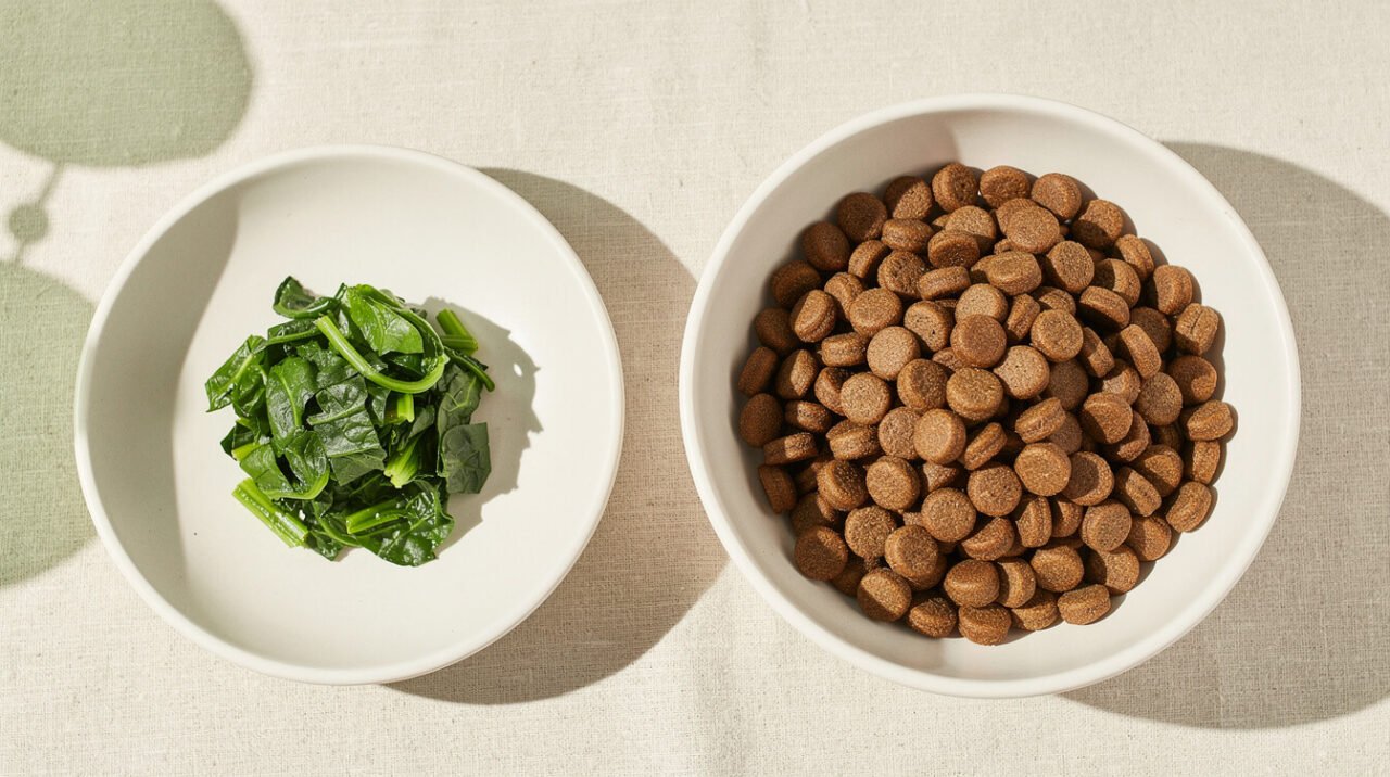 can my dog eat raw spinach